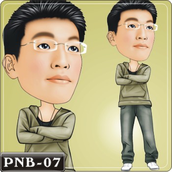 男生人像Q版漫畫PNB-07